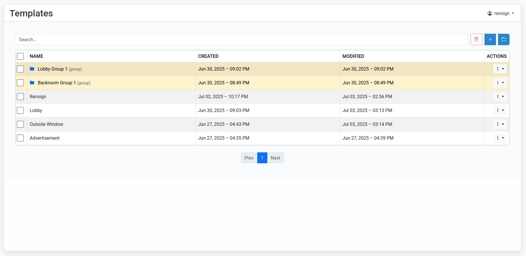 Illustration of digital signage deployment